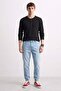 Men's Collared Long Sleeve T-Shirt - Black - 2