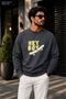 Men's Hey Boy Skateboard Printed Cycling Round Neck Casual Sweatshirt