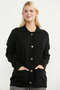 Motif Detailed Knitwear Cardigan - Black