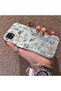 Oppo A15/A15S Compatible Blue Flower and Ribbon Hard Phone Case, Shock Protection - 2