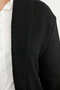 Wool Shawl Collar Pocketed Knitwear Cardigan - Black - 5