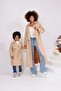 Girl's Trench Coat with Belt, Stylish Seasonal Oversized Trench Coat