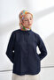 Roselle Desen the Tencel Edit Scarf - Navy Blue - Purple - 5
