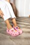 Novelido High Sole Black - White - Pink Women's Sabo Slippers with Massage Sole, Light and Fruity 251 - 4