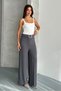 Women's High Waist Belted Wide Leg Palazzo Pants - 5