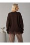 Crew Neck Lace Hem Detailed Off-Shoulder Oversize Long Sleeve Knitwear Sweater Aw26Kz00036 - 2