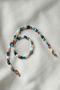 Certified Apatite, Sunstone, Moonstone Amorphous Natural Stone Necklace