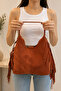 Lea 100% Genuine Nubuck Leather, Elegant and Intricate Design Suede Hand and Shoulder Bag