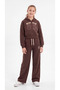 Mich İgan 85 Printed Hooded Zippered Girls' Tracksuit Set - 3