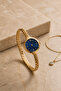 Women's Pinterest Model Gold Color Steel Strap Wristwatch - 4