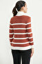 High Collar Zippered Knitwear Cardigan - Tan - 5