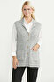 Soft Textured Knitwear Vest with Pockets - Light Gray - 3