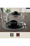 Stoneware HUA 18 Pc Dinner Set, Black | Hammered Texture Dinnerware Set for 6 People - 2