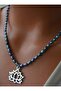 Necklace - Gray - - 3