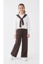Top Sweatshirt with Scarf and Bottom All over Printed Soft Textured-Comfort Fabric Girls' Top and Bottom Tracksuit Set