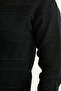 Motifed Buttoned Knitwear Cardigan - Black - 5