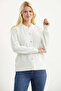 Metal Button Motif Detailed Knitwear Cardigan - Bone - 2