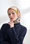 Roselle Desen the Tencel Edit Scarf - Navy Blue - Purple - 4