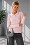 Polo Collar Buttoned Ribbed Slim Fit Long Sleeve Thin Knitwear Sweater Aw26Kz00038 - 4