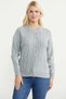 Metal Button Motif Detailed Knitwear Cardigan - Light Gray