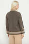 Wool Buttoned Thick Knit Cardigan - Milk Coffee - 5