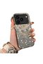 iPhone 17 Pro Max Compatible Blue Floral and Ribbon Hard Phone Case, Shock Protection