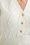 Button Detailed Knitwear Sweater - Bone - 4