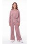 New York Dream City Printed Soft Textured-Comfort Fabric Girls' Top and Bottom Tracksuit Set