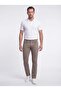 Beige Regular Fit Men's Chino Pants