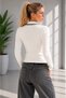 Polo Collar Contrast Ribbed Buttoned Ribbed Slim Fit Long Sleeve Knitwear Sweater Aw26Kz00037 - 3
