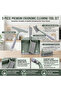 5-Piece Cleaning Set – Mini Dustpan & Broom with Comb Teeth, Dish Scrub Brush with Scraper - 7