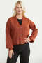 Sleeve Cuff Detailed Knitwear Cardigan - Tile