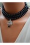 Necklace - Black -