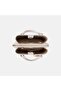 Women's White Mini Leather Handbag with D Logo - 6