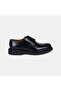 Men's Black Thick Soled Leather Classic Shoes - 2