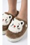 Women's Plush House Slippers with Cat Pattern, Soft, Warm, Furry, Comfortable Home - Dowry - Bundle Slippers