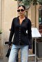 Women's Black Polo Collar Buttoned Premium Soft Knitwear Cardigan - 2
