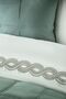 Baroness Sage Double 100% Cotton Satin Duvet Cover Set and Bedspread Set - 2