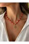 Spiral Sun Red Women's Necklace