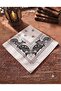 100% Cotton Ethnic Patterned White Women's Bandana - 2
