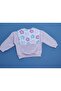 Girl's Scarf Detailed 2-Thread Combed Cotton Tracksuit Set – Seasonal Top and Bottom Set – Ages 2-6 - 4