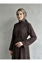 Fake Cuff Judge Collar Suit - Brown - 2