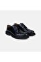 Men's Black Thick Soled Leather Classic Shoes