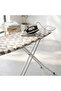 GABY Ironing Board 33x110cm | Foldable Iron Stand Mesh Top & TC Fabric Cover White Frame - 3