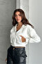 Metal Zipper Hooded Crop Sweatshirt Cardigan - 7