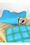 Boy's Top Zebra Printed Sweatshirt and Checkered Bottom Pants 3 Thread Fabric Top and Bottom Set - 4