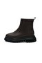 Brown Thick Sole Women's Ankle Boots