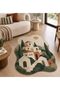 Eta Village Houses Patterned Modern Woven Base Decorative Carpet Eta4191 - 3