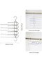 Trouser Hanger Space Saving, 2 Pack Multifunctional Pants Hanging Organizer Rack, 5 in 1 Closet Shel - 7