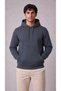 Men's Smoked Hooded Sweatshirt 3 Thread Soft Fabric with Side Pockets - 4